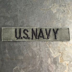 U.S. NAVY embroidered tape patch - vintage